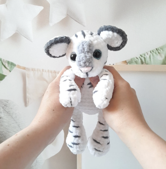 Crochet PATTERN tiger, lion, Amigurumi tutorial photo review